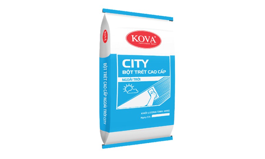 Bột trét tường ngoại thất Kova Wall Putty – 40 kg